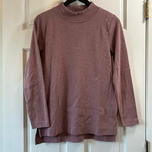 Duluth Trading Co Light Purple Mock Neck Sweater - Size Small